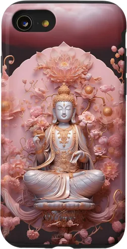 Miniatura 18 de iPhone 16 Pink Buddha - Lotus Flower - Spiritual Buddhism Buddhist Case