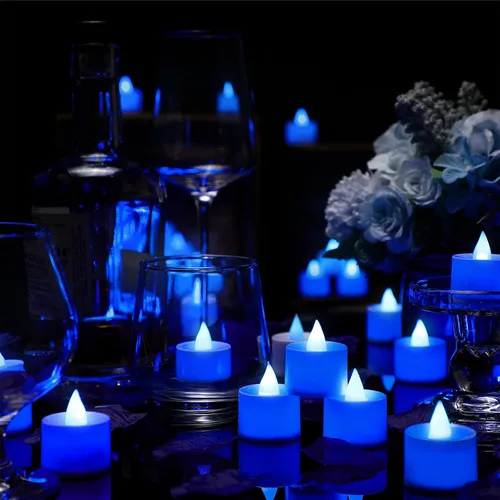 Miniatura 5 de Coume 6000 pétalos de rosa artificiales con 72 velas LED sin llama, decoraciones románticas, velas falsas, decoraciones de aniversario para el día