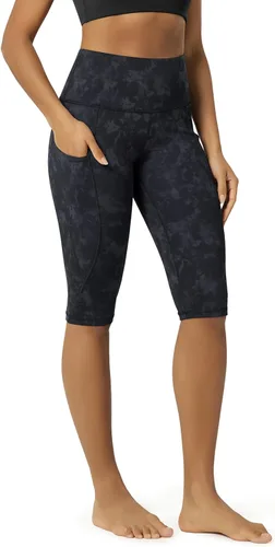 Miniatura 119 de ODODOS - Leggings capri de cintura alta para mujer con bolsillos, control de abdomen, no se transparentan, para entrenamiento atlético, running