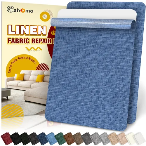 Miniatura 33 de Cahomo - Cinta de reparación de lino 4x79 pulgadas, parches de tela autoadhesivos, kit de cinta adhesiva de lino, cinta adhesiva de reparación