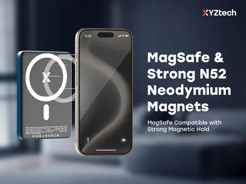 Miniatura 5 de X Blade - Banco de energía magnético delgado de 10 K, 10000 mAh, cargador portátil MagSafe para iPhone y Samsung, carga rápida inalámbrica USB-C PD