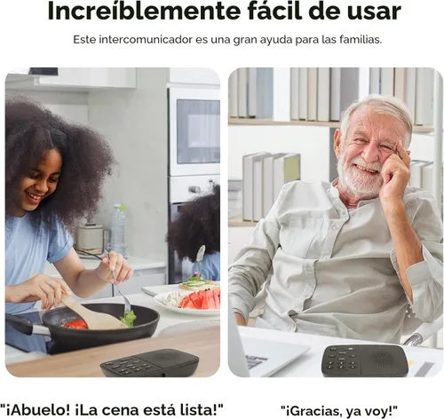 Miniatura 3 de Hosmart UltraSpeak Pro Intercomunicadores inalámbricos para el hogar, intercomunicador bidireccional en tiempo real, sistema de intercomunicación