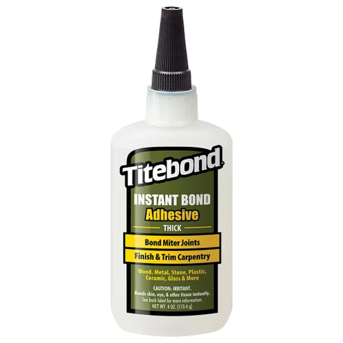 Titebond Adhesivo de Enlace Instantáneo Grueso, Enlace de 8 Segundos, Reparación del Hogar, Carpintería, Manualidades, Molduras, Marcos de Fotos, 4