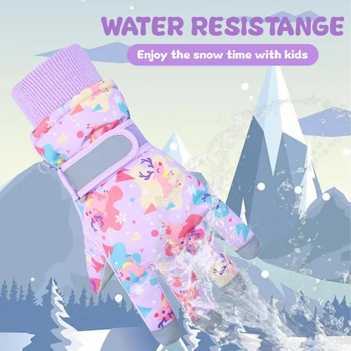 Miniatura 62 de Guantes de nieve para hombre y mujer, impermeables, para invierno, cálidos, para esquí, snowboard, guantes para mujer