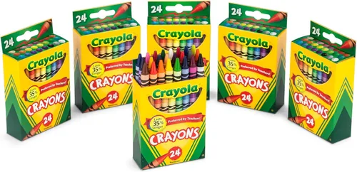 Miniatura 2 de Crayola Crayones - Suministros escolares a granel para niños, caja de crayones de 24 unidades (paquete de 6), colores surtidos