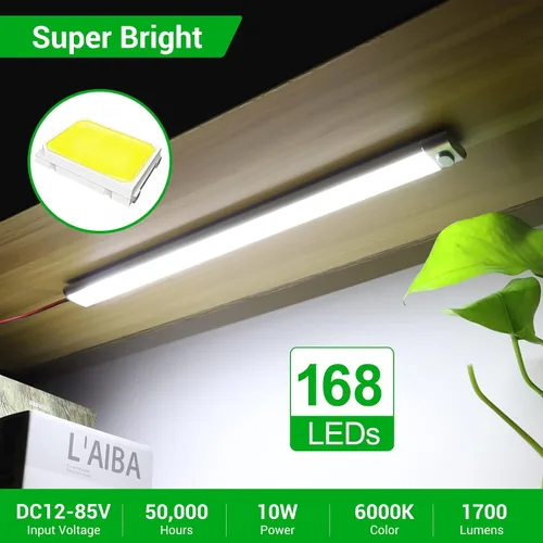 Miniatura 2 de CT CAPETRONIX Barra de luz LED de 12 V, 168 LED, 1700 lúmenes, 10 W, CC de 12 voltios con interruptor de encendido/apagado, para remolque de carga