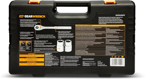 Miniatura 4 de GEARWRENCH Juego de herramientas mecánicas SAE/métricas de 202 piezas, unidades de 1/4", 3/8" y 1/2" GW72MLCBMTS