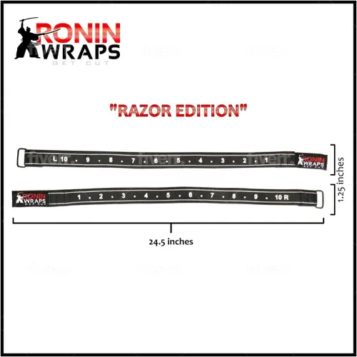 Miniatura 4 de Ronin Wraps Razor Edition Bandas rígidas de oclusión BFR para entrenamiento de la parte superior del cuerpo Entrenamientos de restricción