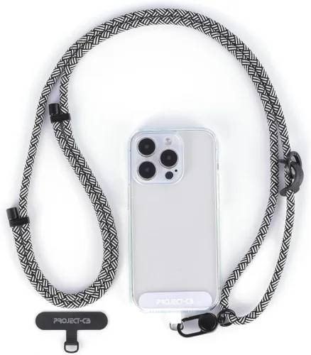 Miniatura 8 de Cordón para teléfono celular 1, Pestaña de sujeción para teléfono 2, Correa cruzada para teléfono, Cordones para alrededor del cuello, Correa Negro-b