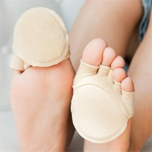 Miniatura 6 de Calcetines abiertos de cinco dedos con almohadillas para el antepié, antideslizantes, transpirables, absorbentes del sudor, alivian el dolor