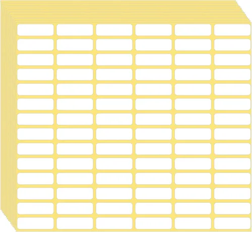 Miniatura 15 de 1260 Piezas de Etiquetas Adhesivas Blancas Mate Pequeñas Etiquetas en Blanco Removibles Etiquetas Adhesivas de Precio para Frascos Cajas Escuela