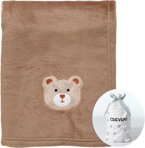 Miniatura 29 de CREVENT Manta de Felpa Sedosa y Linda para Bebé Niñas & Niños, Recién Nacidos, Bebés, Cuna, Cochecito, Silla de Paseo, Regalo Adecuado para Todas