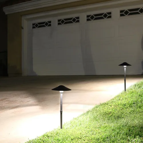 Miniatura 2 de Iluminación de paisaje de 3 W, luces de paisaje de 12 V, luces de camino de paisaje de bajo voltaje, luces blancas cálidas, impermeables, para Negro