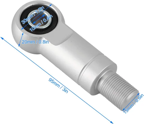 Miniatura 4 de Fydun Par de amortiguadores de aire traseros de 0.394 pulgadas con agujero de 0.394 in, amortiguadores de altura para motocicleta ATV todoterreno