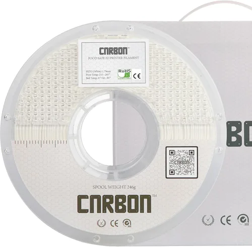 Miniatura 25 de Filamento para impresora 3D PETG de grado alimenticio certificado ECO - CARBON by Comfy Materials - Probado en laboratorio, compatible con la FDA