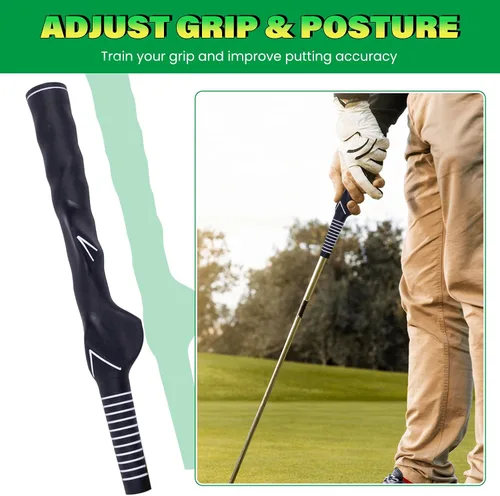 Miniatura 5 de Mini juego de práctica de golf de putting – Putters ajustables, 6 agujeros marcados, 12 pelotas de práctica, recuperador de bolas extensibles