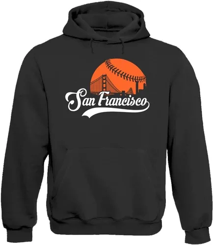 Miniatura 29 de Xtreme Apparrel Cityscape Skyline - Sudadera con capucha para hombre para fanáticos del béisbol