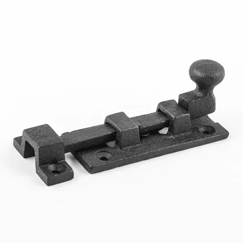 Miniatura 9 de Renovators Supply Manufacturing Pestillo de Cerrojo Deslizante 3.5 pulgadas. Cerrojo Deslizante de Hierro Forjado Negro Estilo Punta de Bola