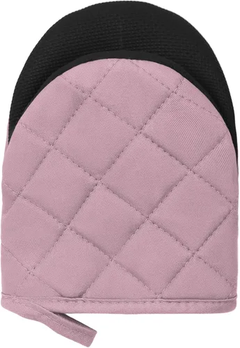 Miniatura 6 de 1 par de manoplas cortas para horno, de silicona resistentes al calor, para cocina, 500 grados, superficies de agarre antideslizantes y guantes