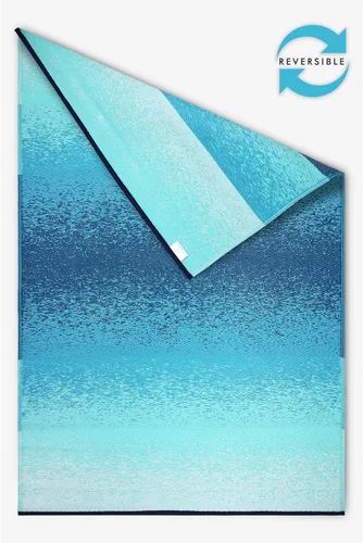Miniatura 7 de Alfombra para exteriores, impermeable, lavable, reversible, resistente a las manchas, plegable, alfombra de paja de plástico reciclado, alfombra