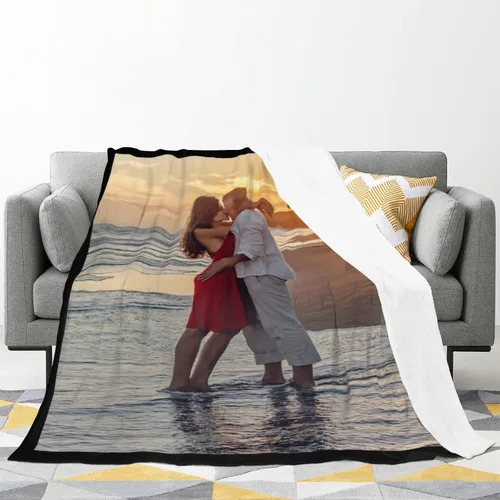 Miniatura 3 de Manta personalizada con fotos, mantas y mantas hechas en Estados Unidos, mantas personalizadas con fotos y texto para adultos, niños, familia