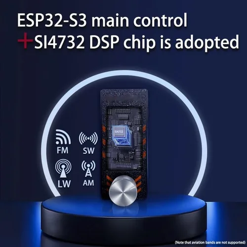 Miniatura 3 de Sopop V3S SI4732 - Mini receptor de radio, firmware actualizado, radios alimentadas por batería con amplificador de auriculares incorporado Hi-Z