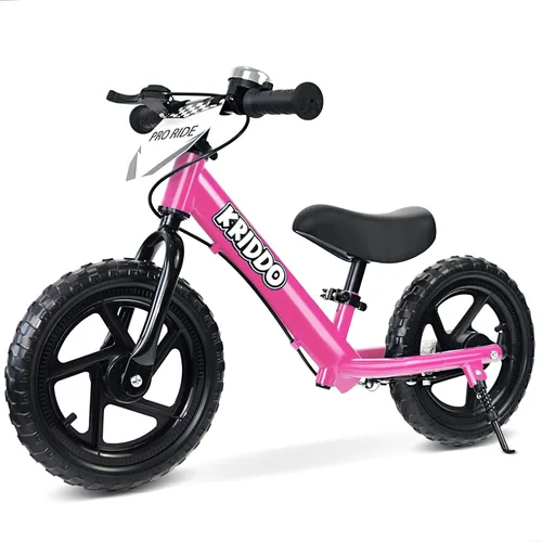 Miniatura 8 de KRIDDO Bicicleta de Equilibrio Pro para Niños Pequeños de 2+ Años con Freno de Mano y Pata de Cabra, Bicicleta de Empuje de 12 Pulgadas, Bicicleta