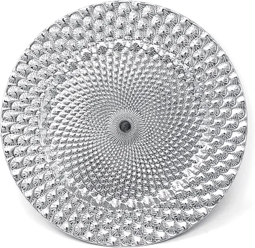 Miniatura 13 de allgala Paquete de 6 platos base redondos de gran calidad de 13 pulgadas - Plata cepillada - HD80322