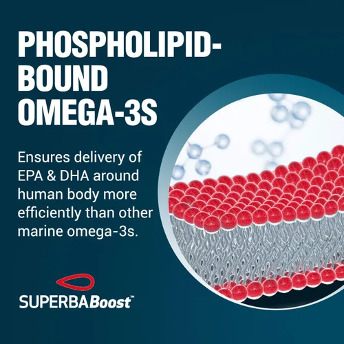 Miniatura 3 de LABO Nutrition Perfect Krill EX, 1000 mg de aceite de krill antártico Omega 3 EPA DHA, los fosfolípidos más altos (más del 56%) con colina
