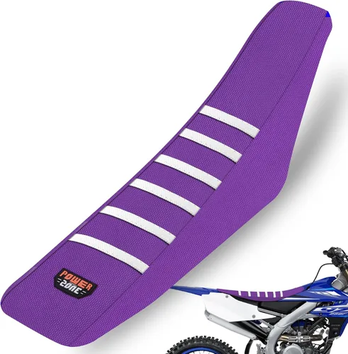 Miniatura 13 de Funda de asiento para moto fewfuss - Funda de asiento universal con raya blanca para moto de tierra - Fundas de asiento para moto de motorcross Azul