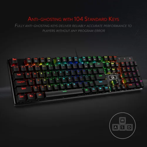 Miniatura 4 de Redragon Teclado mecánico para juegos K556 RGB M908 MMO Gaming Mouse Bundle