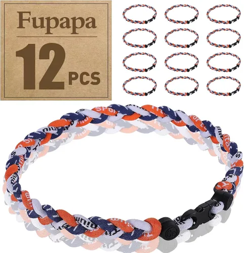 Miniatura 24 de Paquete de 12 collares de béisbol de alta calidad, collares deportivos multicolor de 18 pulgadas, ideal para regalos de equipo de béisbol, recuerdos