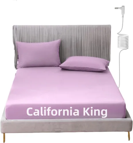 Miniatura 44 de Grounding - Sábana de cama tamaño King con cordón de 15 pies, 90% algodón orgánico + 10% fibra plateada, sábanas conductivas para un mejor sueño