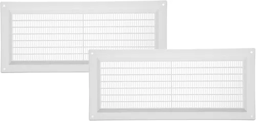 Miniatura 10 de Vent Systems Cubierta de ventilación de plástico blanco de 3 x 10 pulgadas (dimensiones de apertura), rejilla de retorno rectangular con pantalla