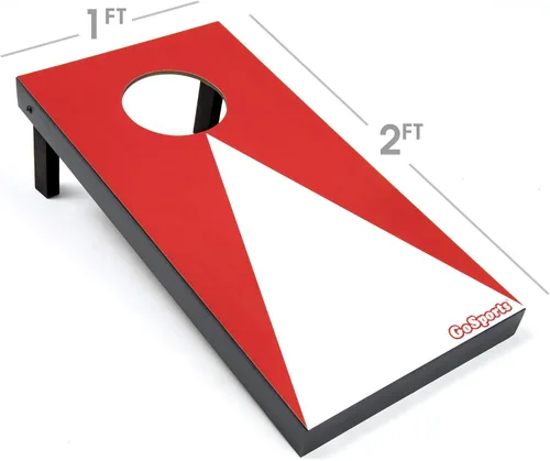 Miniatura 2 de GoSports Cornhole portátil de 2 pies x 1 pie - Elige diseños clásicos o de madera - Juego con 6 bolsas de frijoles - Ideal para jugar en interiores