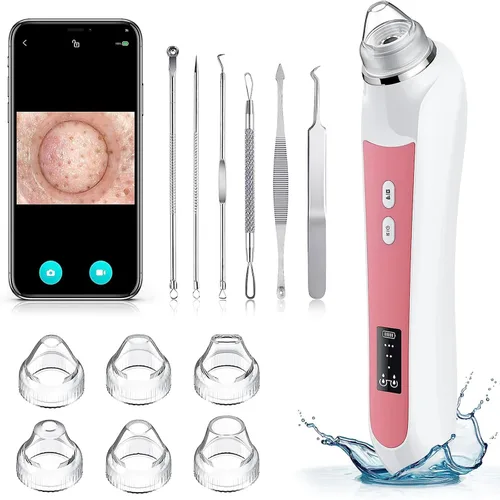 Aspiradora Removedora de Puntos Negros, Aspiradora de Poros con Interfaz USB, Herramienta de Extracción de Puntos Negros con Cámara para Hombres y