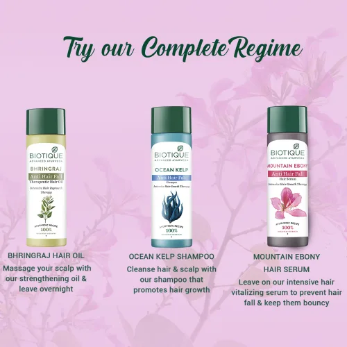 Miniatura 8 de Biotique Bio Mountain Ebony Vitalizing Serum Para Cabello Intensivo Caído