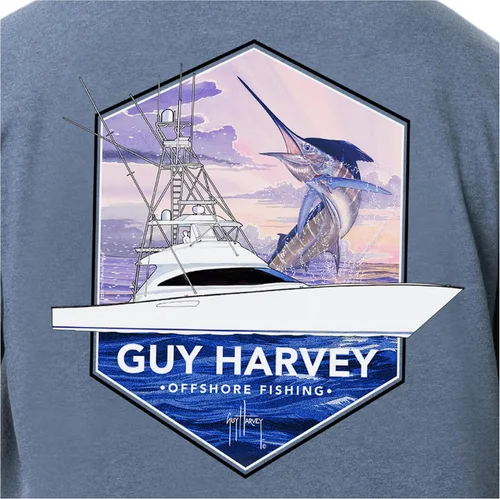 Miniatura 34 de Guy Harvey Camiseta de manga corta Threadcycled para hombre