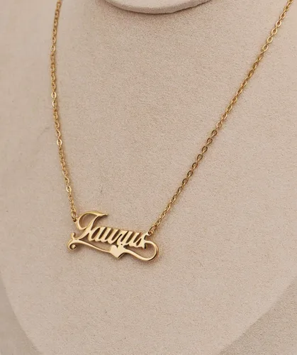 Miniatura 3 de Aoloshow Collar personalizado con nombre de corazón de amor, collar personalizado para dama de honor