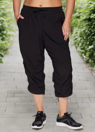 Miniatura 5 de RBX Active - Pantalón capri con cordón ajustable para mujer, talla grande, ligero, tejido