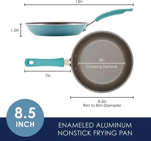 Miniatura 2 de Rachael Ray Cook + Create - Sartén antiadherente de 8.5 pulgadas, Agave Azul