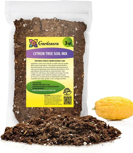 Miniatura 38 de Gardenera 's Premium Kumquat Soil Mix - Suelo para macetas de drenaje rápido para cultivar y trasplantar cítricos Japonica - 1 cuarto de galón