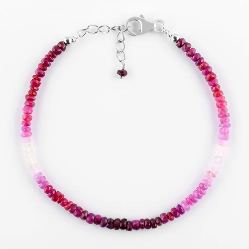 Miniatura 17 de Gifts For Women Shaded Beads Bracelets for Women, Natural Gemstone Handmade Full Beaded Jewelry, Birthstone, Crystals and Healing Stones 925