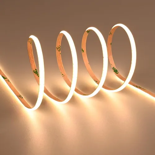 Miniatura 7 de TOPAI Tira LED COB ultrafina de 0.157 in, color rojo, 620-625 nm, 16.4 pies, CC 12 V, alta densidad, 400 LEDs/M 7 W/M, CRI>90 flexible con adhesivo