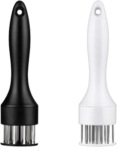Cuchillas de aguja de acero inoxidable herramienta ablandadora de carne con accesorios de cocina ultra afilados de profesión jacquard para ablandar