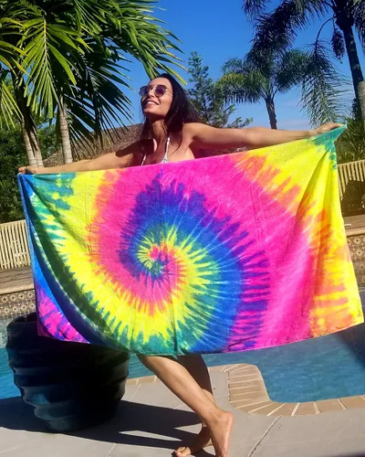 Miniatura 4 de Royal Comfort Toallas de playa de teñido anudado únicas hechas a mano. La verdadera oferta! ¡No te conformes con teñido anudado impreso! 30 x 60