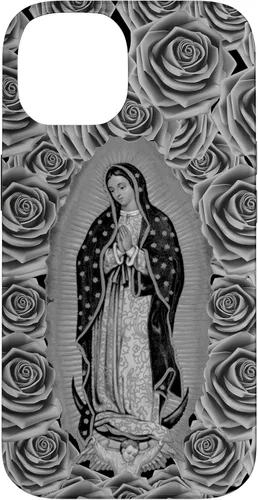 Miniatura 4 de Funda para iPhone 14 Pro Max Our Lady Virgen De Guadalupe Virgen María Floral