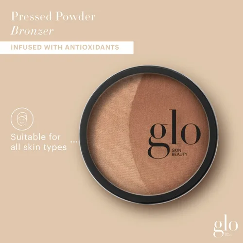 Miniatura 2 de Glo Skin Beauty Polvo prensado bronceador (Sunkiss) - Maquillaje a base de minerales que añade calidez y contorno natural para un brillo bañado por