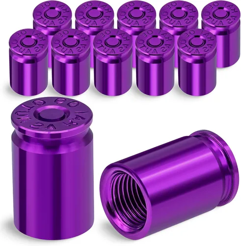 Miniatura 24 de Tapas de válvula de neumático, bala, aleación de aluminio, cubiertas universales a prueba de polvo para automóviles, SUV, camiones, bicicletas