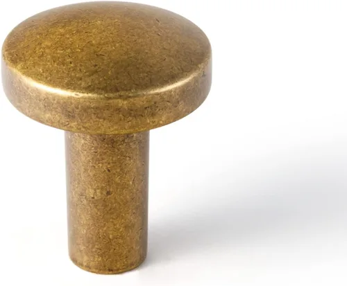 Miniatura 9 de Goo-Ki Paquete de 6 pomos vintage para gabinete, manijas de cobre antiguo, manijas clásicas de latón antiguo, accesorios de mejora del hogar